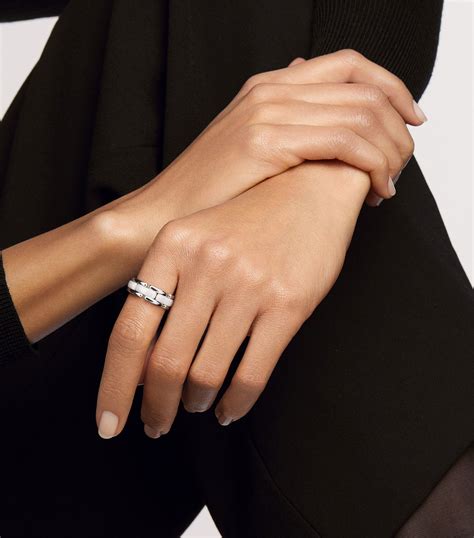 chanel ultra ceramic ring|chanel la creme ring size.